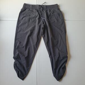 Prana Pants Womens Medium Gray Breathe Lightweight Jogger Elastic Waist Pockets